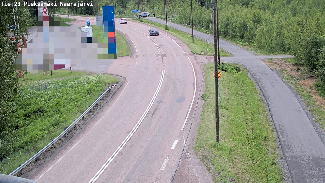 Weather Camera Image Väg 23 Pieksämäki, Naarajärvi, Pieksämäki, Etelä-Savo