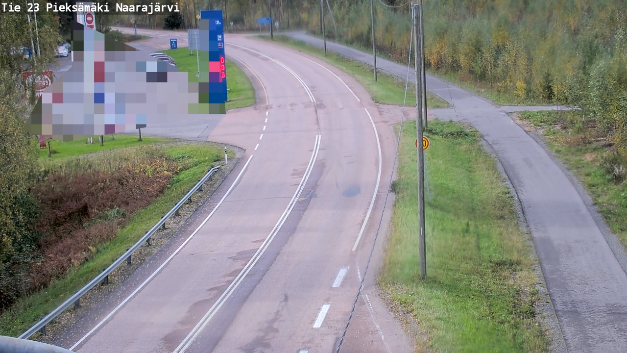 Weather Camera Image Väg 23 Pieksämäki, Naarajärvi, Pieksämäki, Etelä-Savo