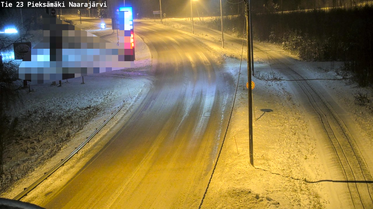 Weather Camera Image Väg 23 Pieksämäki, Naarajärvi, Pieksämäki, Etelä-Savo