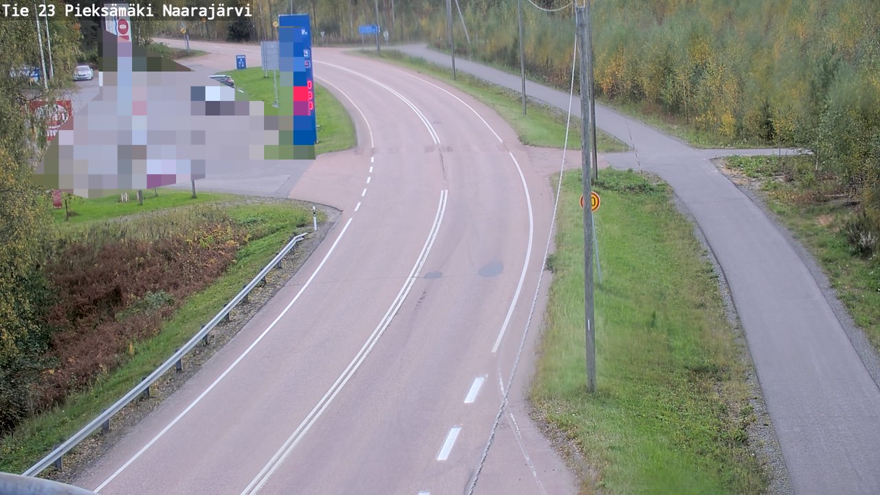 Weather Camera Image Väg 23 Pieksämäki, Naarajärvi, Pieksämäki, Etelä-Savo