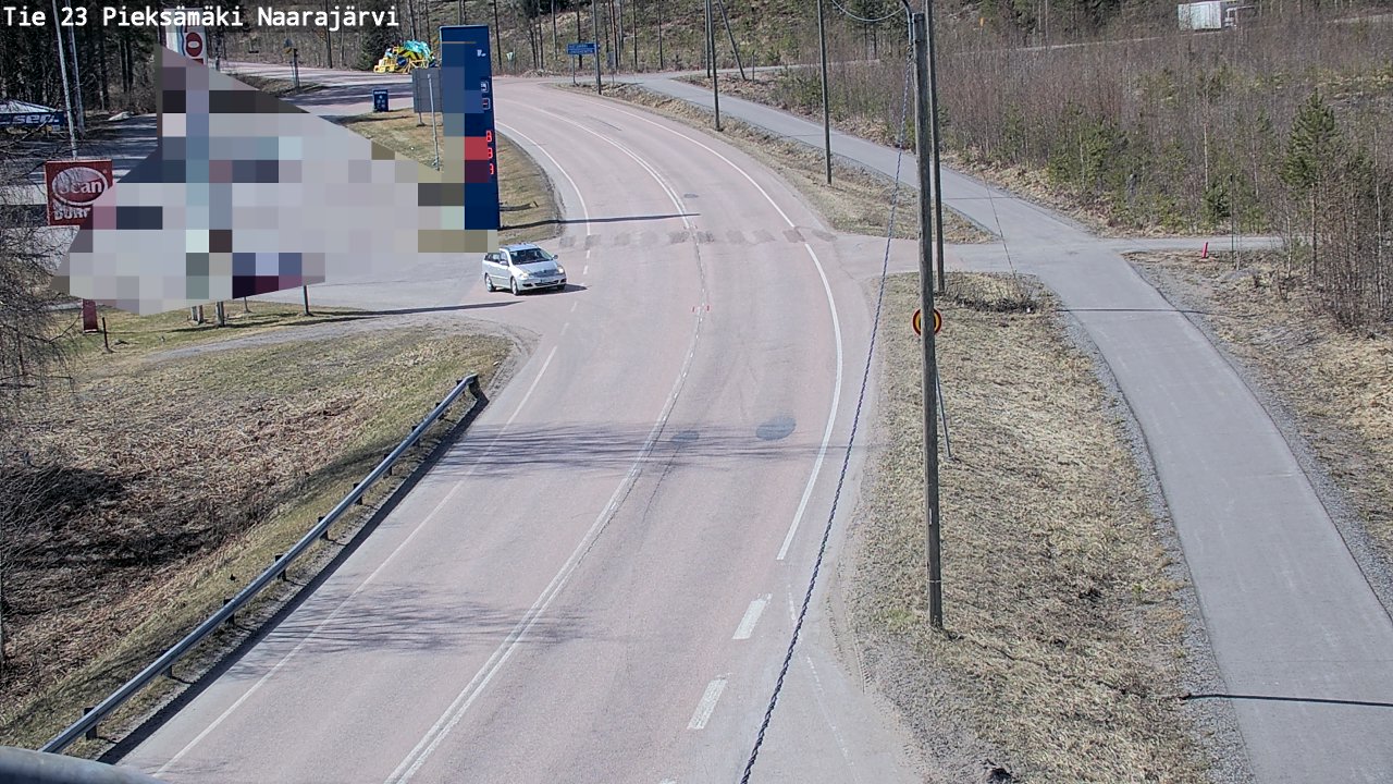 Weather Camera Image Väg 23 Pieksämäki, Naarajärvi, Pieksämäki, Etelä-Savo
