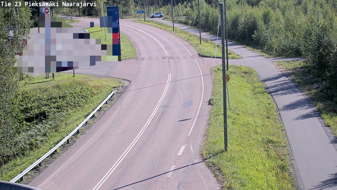 Weather Camera Image Väg 23 Pieksämäki, Naarajärvi, Pieksämäki, Etelä-Savo