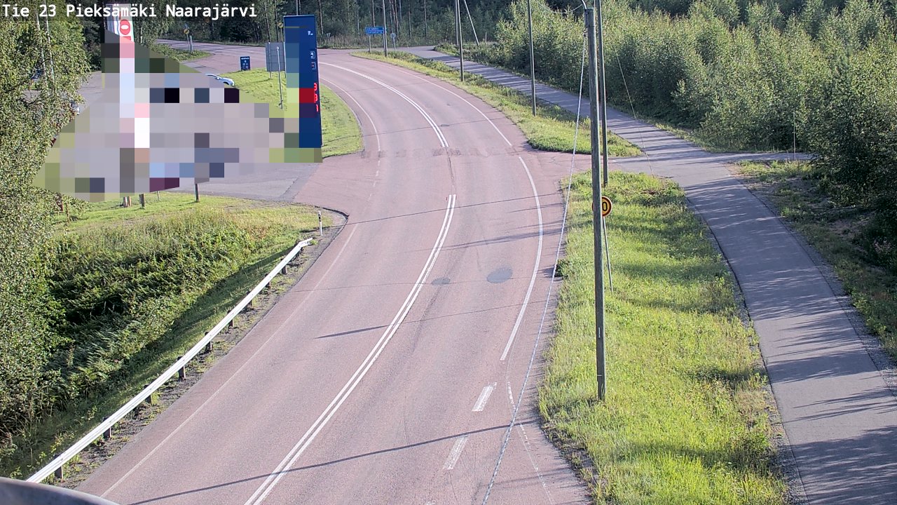 Weather Camera Image Väg 23 Pieksämäki, Naarajärvi, Pieksämäki, Etelä-Savo