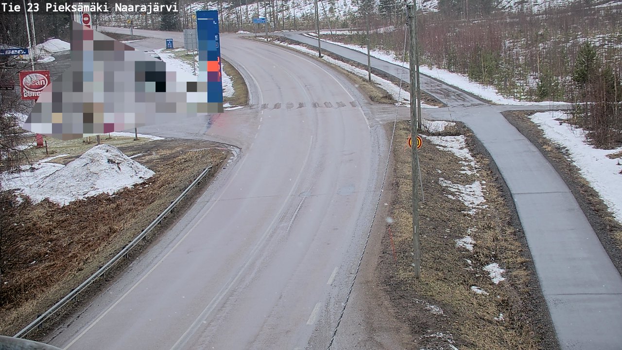 Weather Camera Image Väg 23 Pieksämäki, Naarajärvi, Pieksämäki, Etelä-Savo