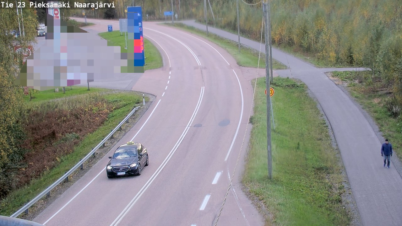 Weather Camera Image Väg 23 Pieksämäki, Naarajärvi, Pieksämäki, Etelä-Savo
