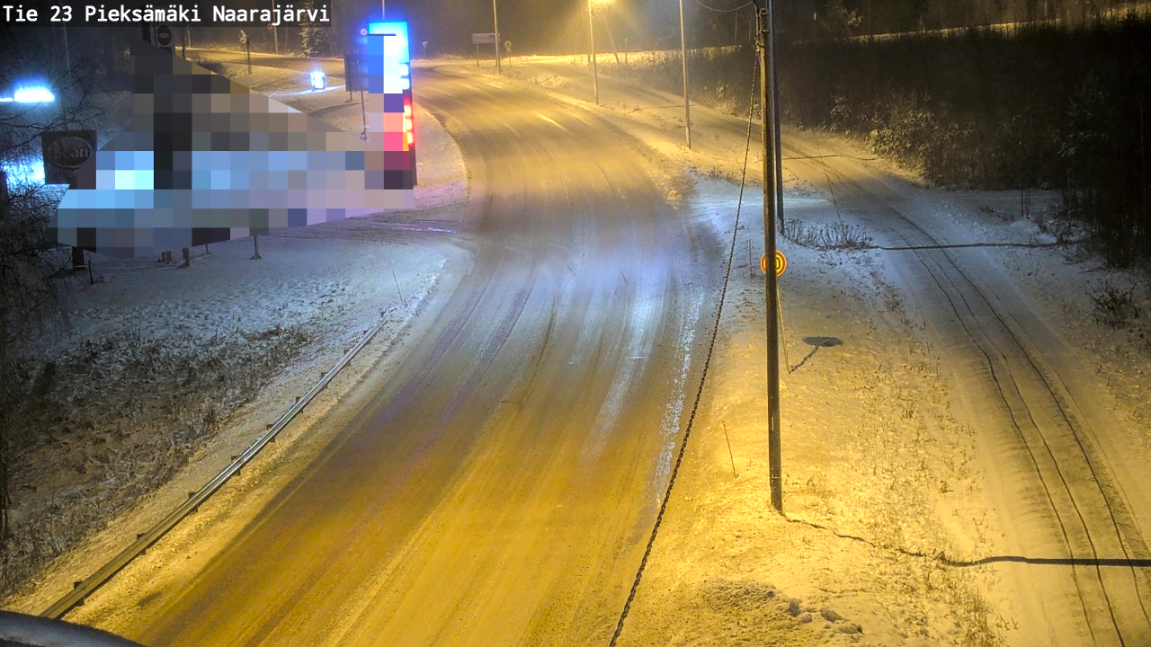 Weather Camera Image Väg 23 Pieksämäki, Naarajärvi, Pieksämäki, Etelä-Savo
