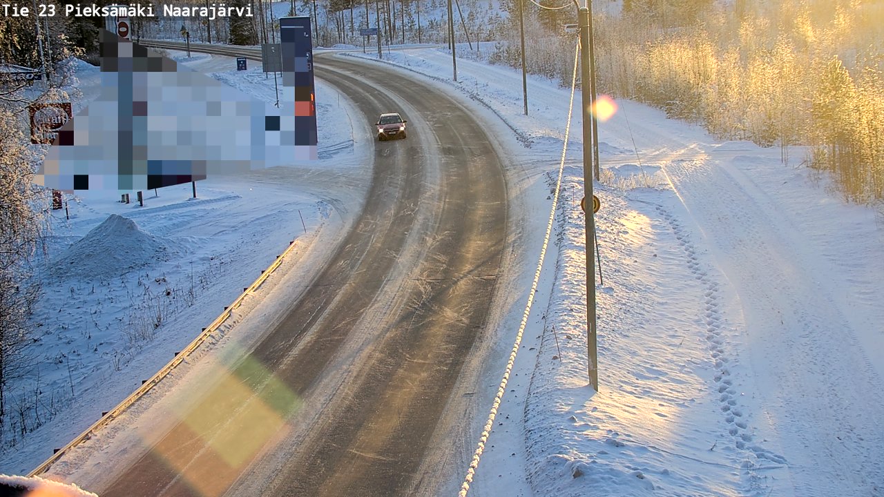 Weather Camera Image Väg 23 Pieksämäki, Naarajärvi, Pieksämäki, Etelä-Savo