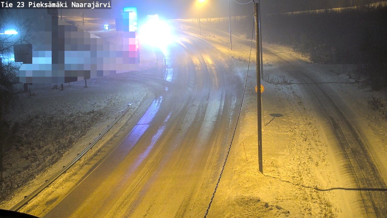 Weather Camera Image Väg 23 Pieksämäki, Naarajärvi, Pieksämäki, Etelä-Savo