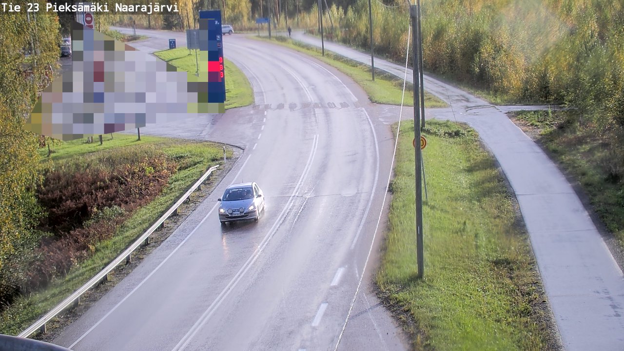 Weather Camera Image Väg 23 Pieksämäki, Naarajärvi, Pieksämäki, Etelä-Savo