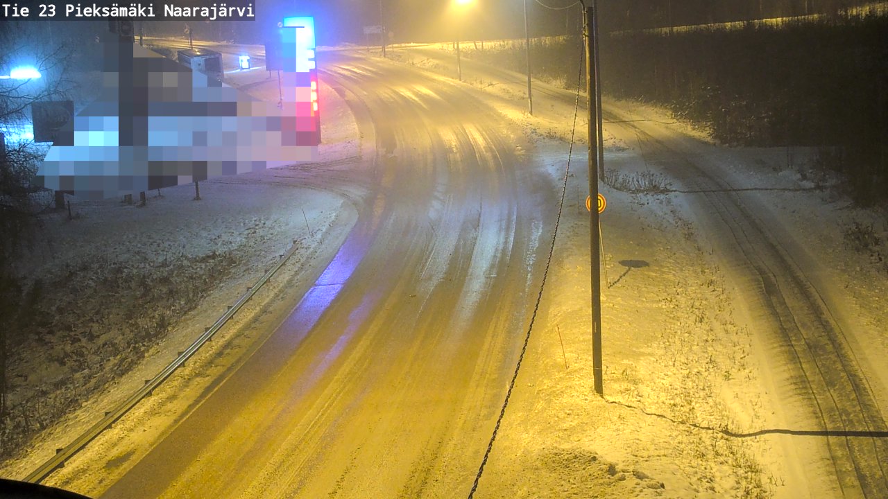 Weather Camera Image Väg 23 Pieksämäki, Naarajärvi, Pieksämäki, Etelä-Savo
