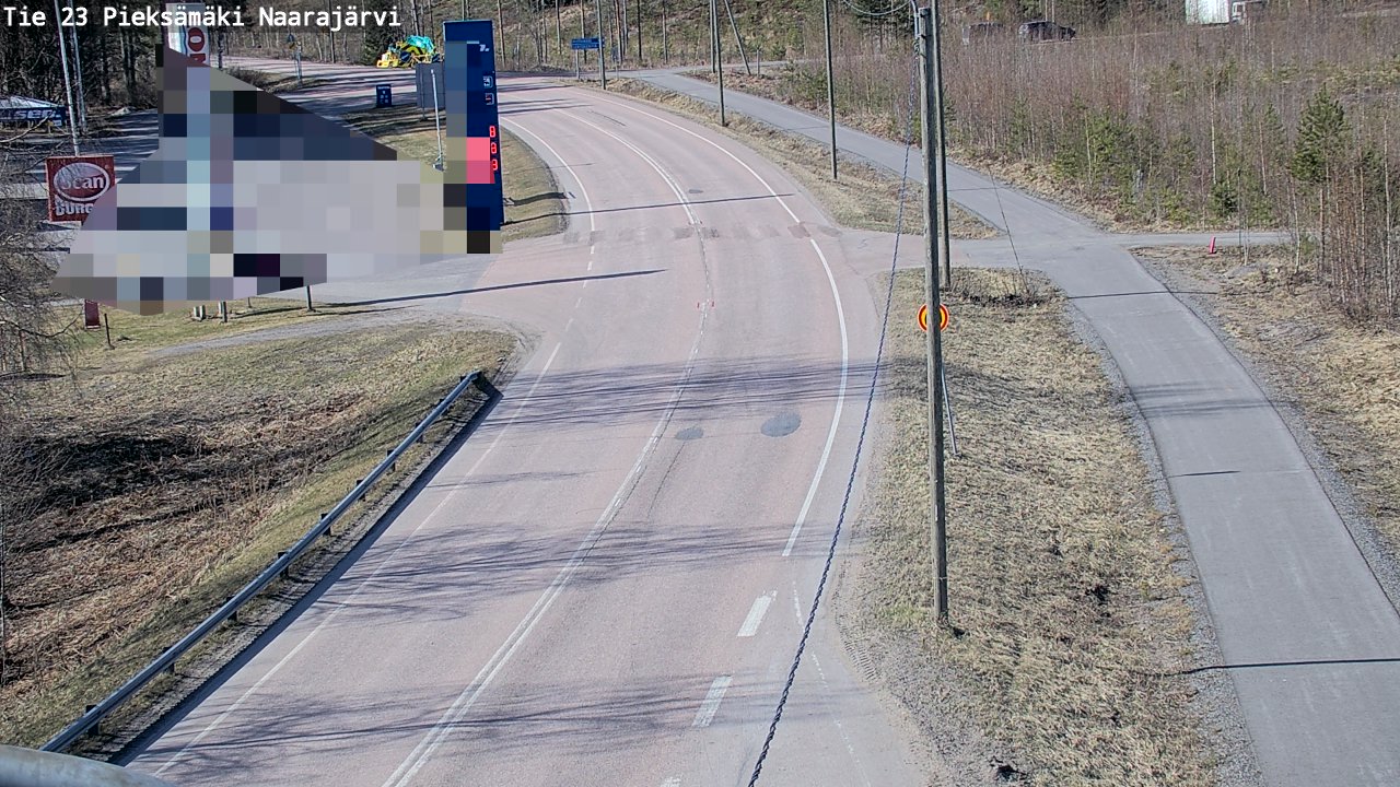 Weather Camera Image Väg 23 Pieksämäki, Naarajärvi, Pieksämäki, Etelä-Savo