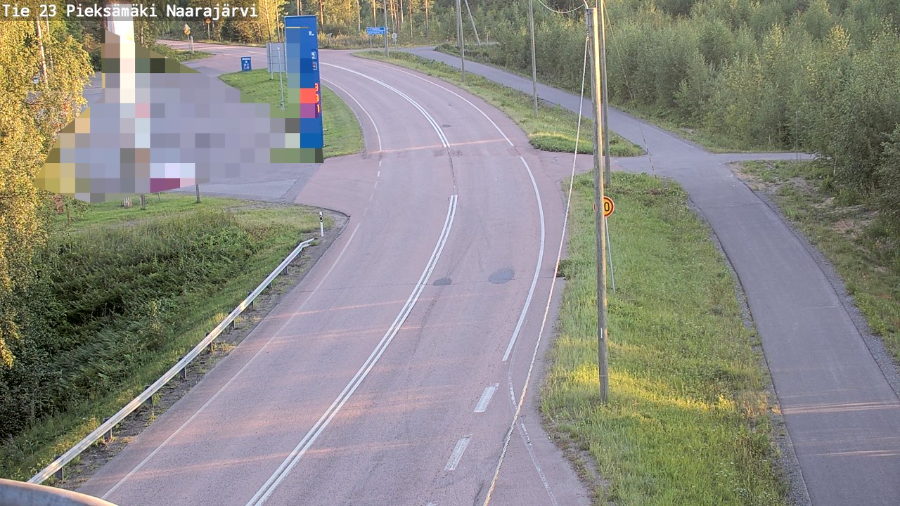 Weather Camera Image Väg 23 Pieksämäki, Naarajärvi, Pieksämäki, Etelä-Savo