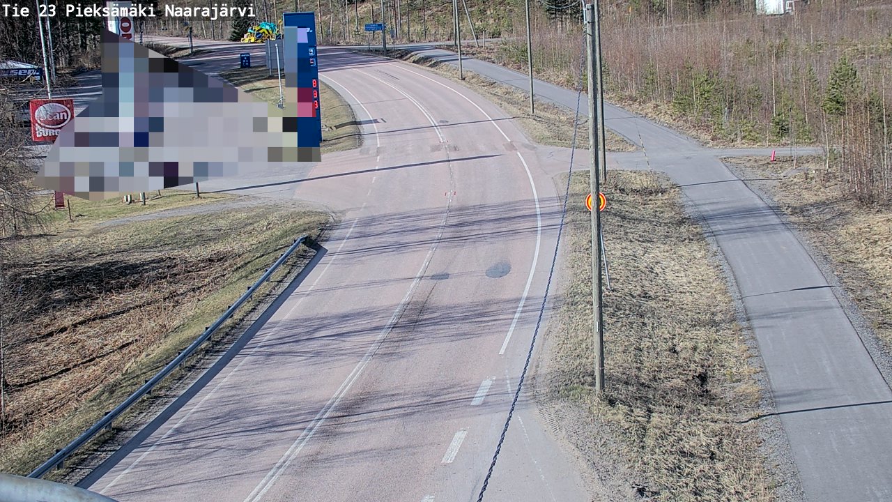 Weather Camera Image Väg 23 Pieksämäki, Naarajärvi, Pieksämäki, Etelä-Savo