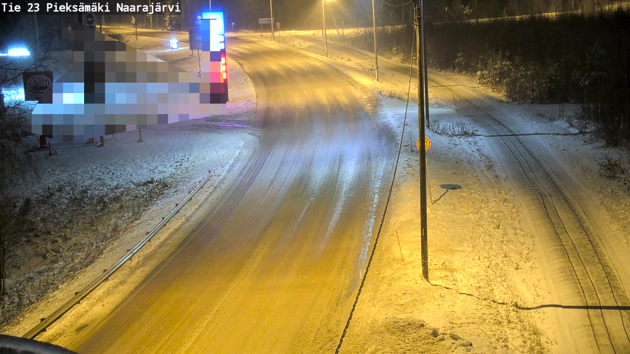 Weather Camera Image Väg 23 Pieksämäki, Naarajärvi, Pieksämäki, Etelä-Savo