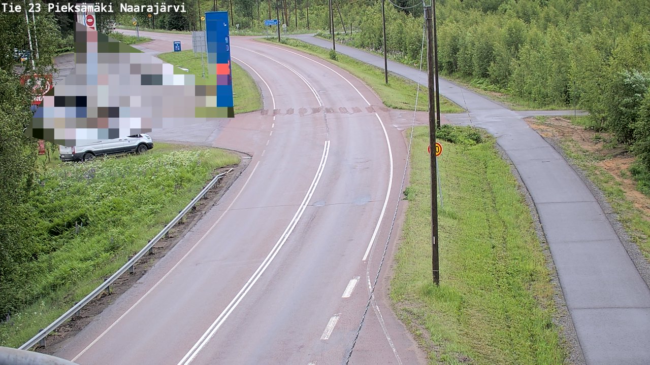 Weather Camera Image Road 23 Pieksämäki, Naarajärvi, Pieksämäki, Etelä-Savo