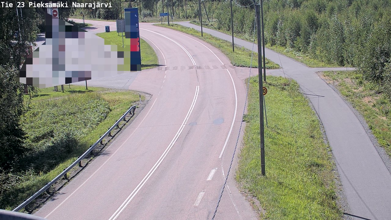 Weather Camera Image Väg 23 Pieksämäki, Naarajärvi, Pieksämäki, Etelä-Savo