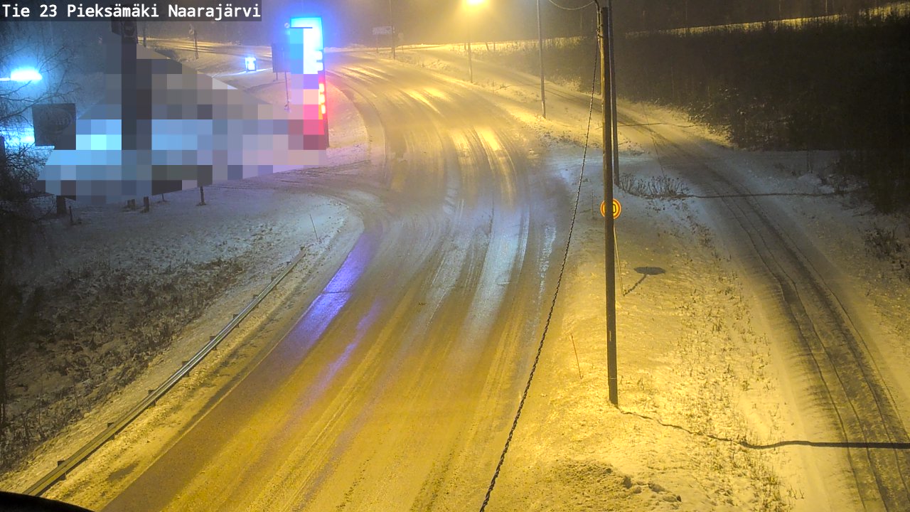 Weather Camera Image Väg 23 Pieksämäki, Naarajärvi, Pieksämäki, Etelä-Savo