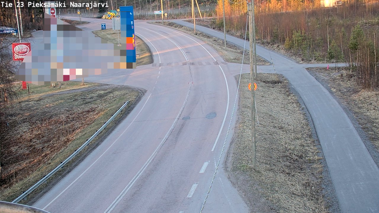 Weather Camera Image Väg 23 Pieksämäki, Naarajärvi, Pieksämäki, Etelä-Savo