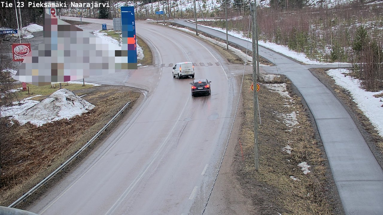 Weather Camera Image Väg 23 Pieksämäki, Naarajärvi, Pieksämäki, Etelä-Savo