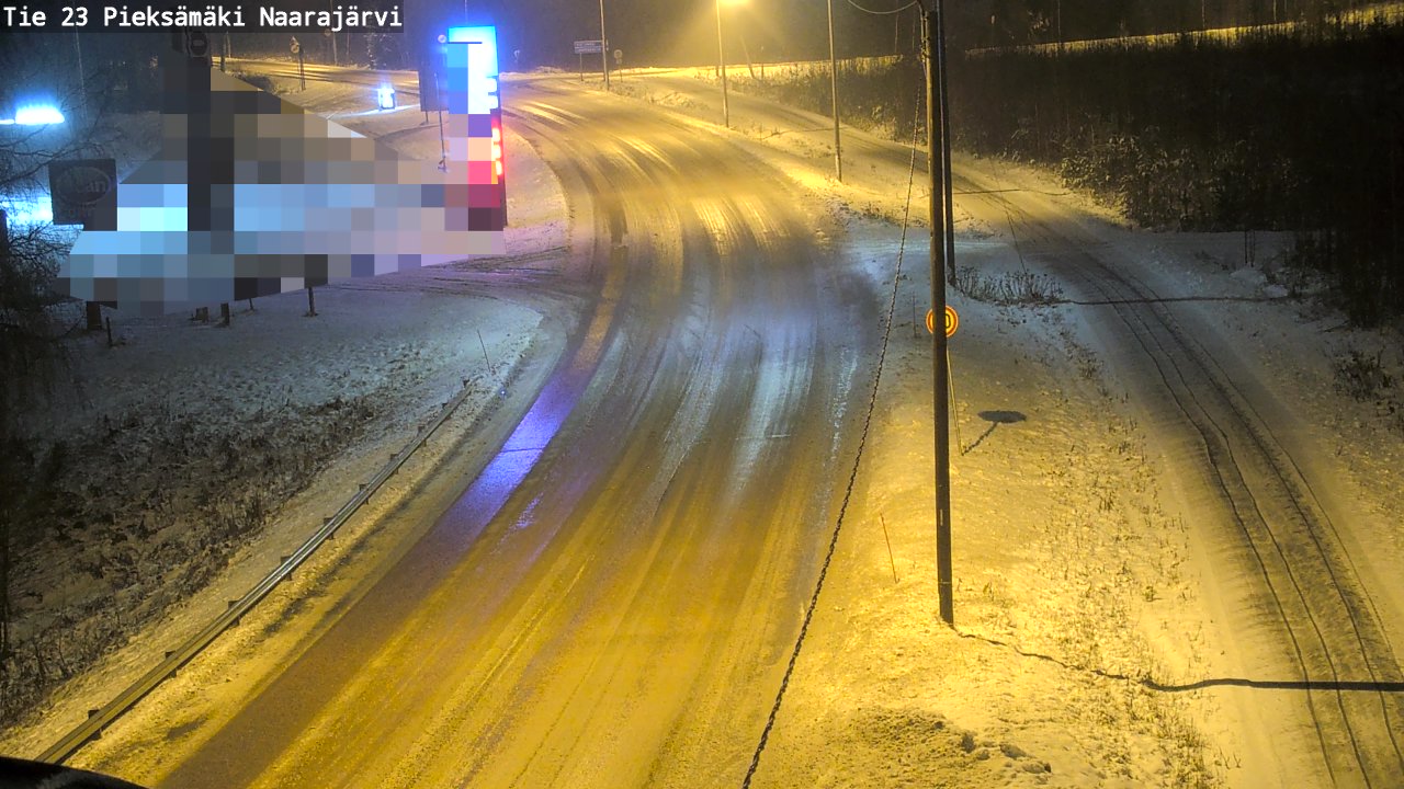 Weather Camera Image Väg 23 Pieksämäki, Naarajärvi, Pieksämäki, Etelä-Savo