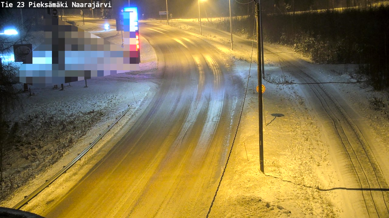 Weather Camera Image Väg 23 Pieksämäki, Naarajärvi, Pieksämäki, Etelä-Savo