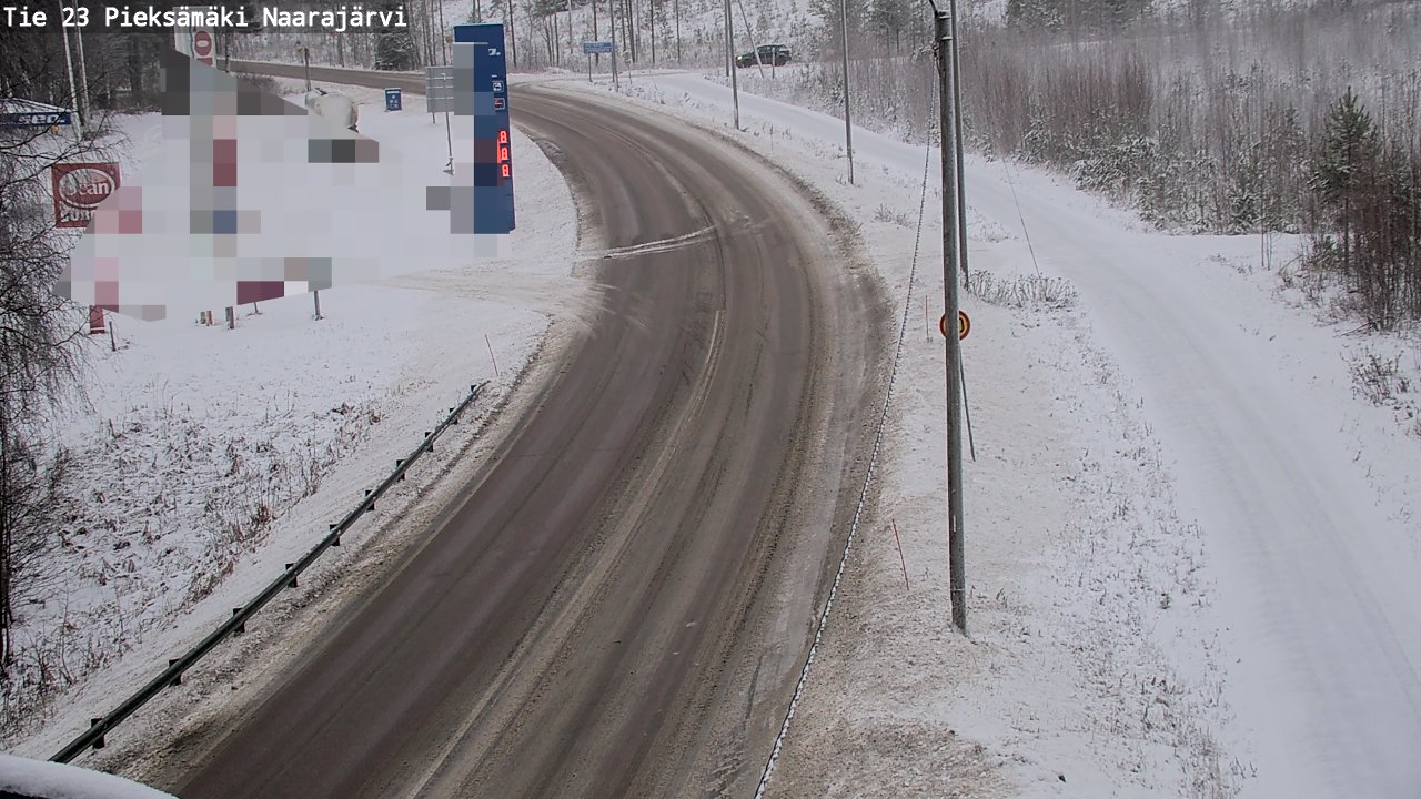 Weather Camera Image Väg 23 Pieksämäki, Naarajärvi, Pieksämäki, Etelä-Savo