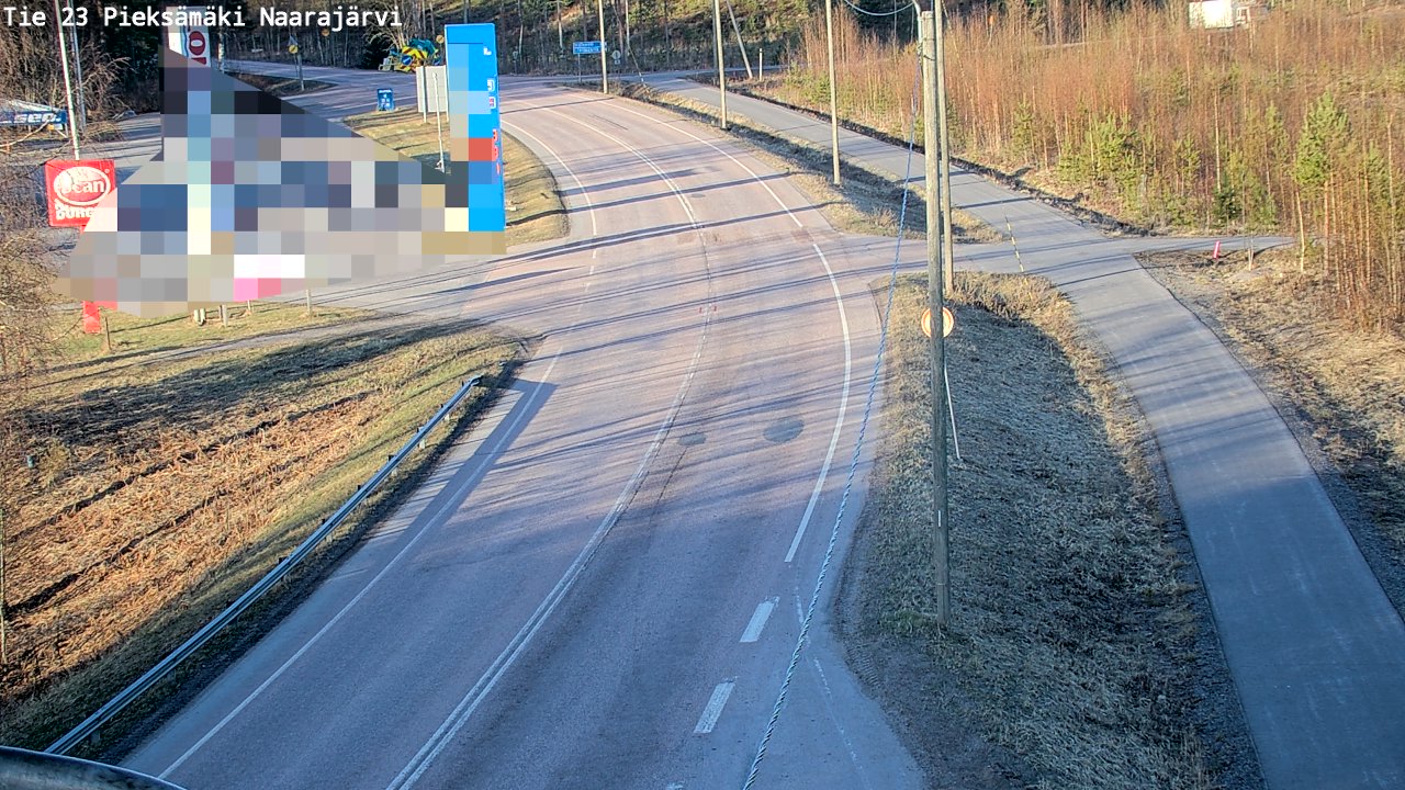 Weather Camera Image Väg 23 Pieksämäki, Naarajärvi, Pieksämäki, Etelä-Savo