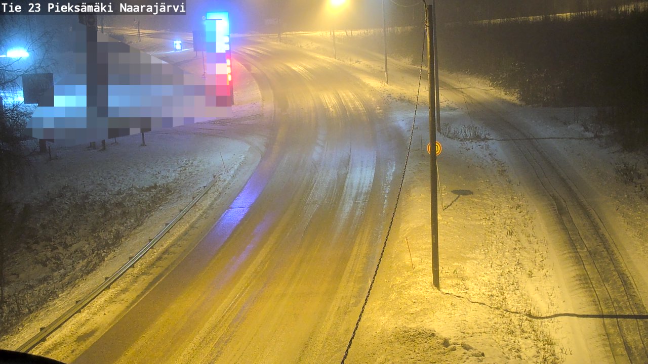 Weather Camera Image Väg 23 Pieksämäki, Naarajärvi, Pieksämäki, Etelä-Savo