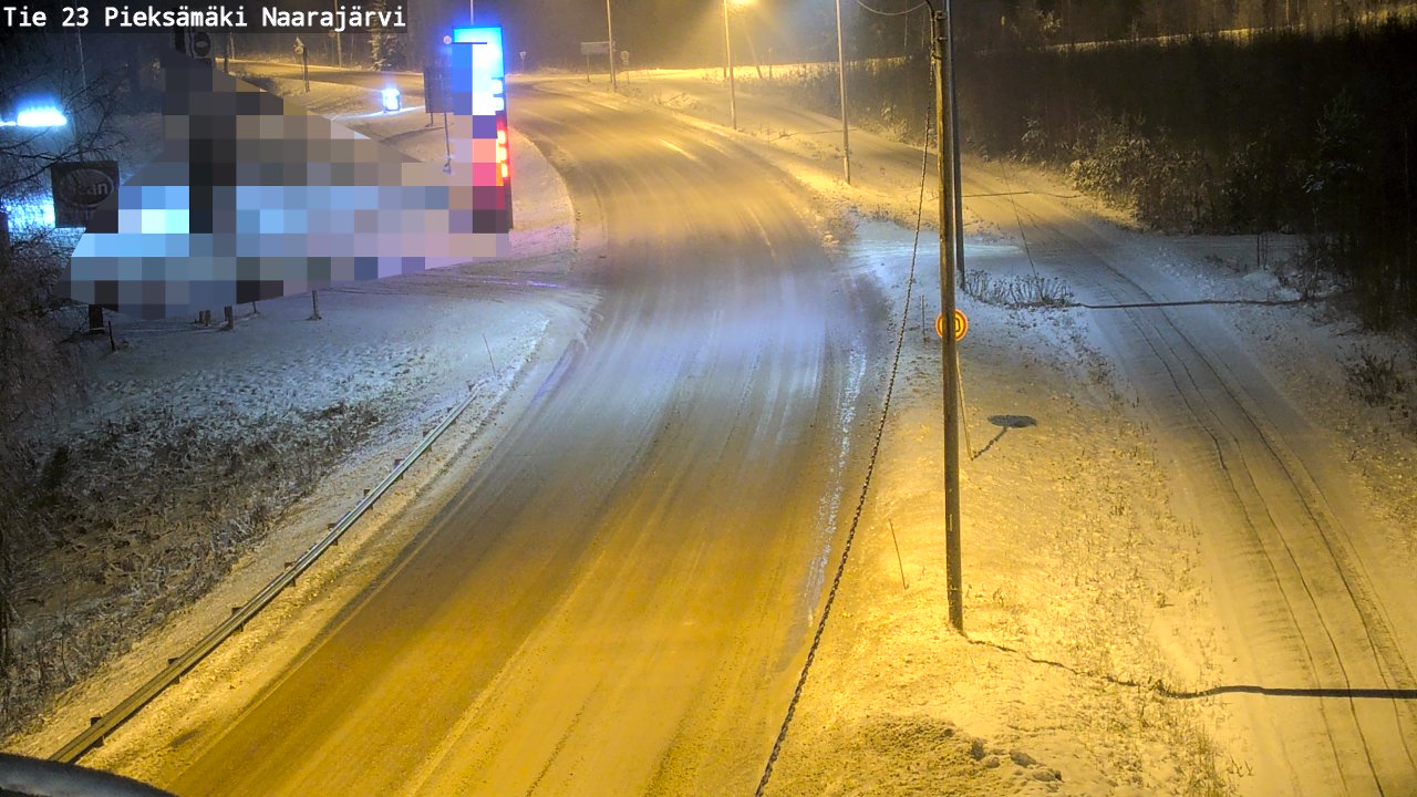 Weather Camera Image Väg 23 Pieksämäki, Naarajärvi, Pieksämäki, Etelä-Savo