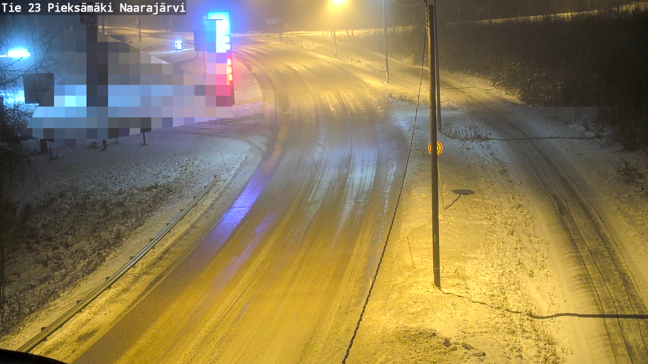 Weather Camera Image Väg 23 Pieksämäki, Naarajärvi, Pieksämäki, Etelä-Savo