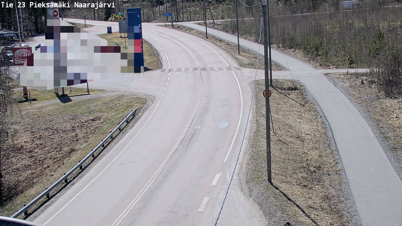 Weather Camera Image Väg 23 Pieksämäki, Naarajärvi, Pieksämäki, Etelä-Savo