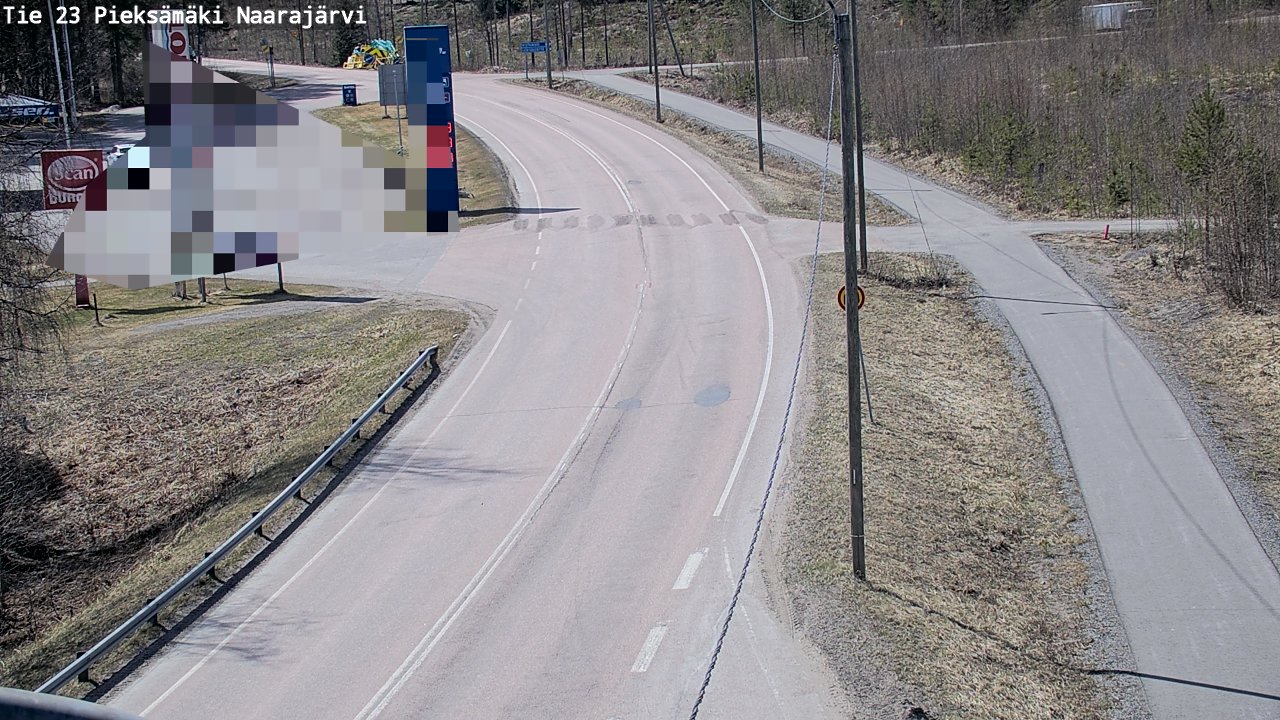Weather Camera Image Väg 23 Pieksämäki, Naarajärvi, Pieksämäki, Etelä-Savo