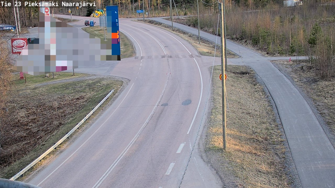 Weather Camera Image Väg 23 Pieksämäki, Naarajärvi, Pieksämäki, Etelä-Savo