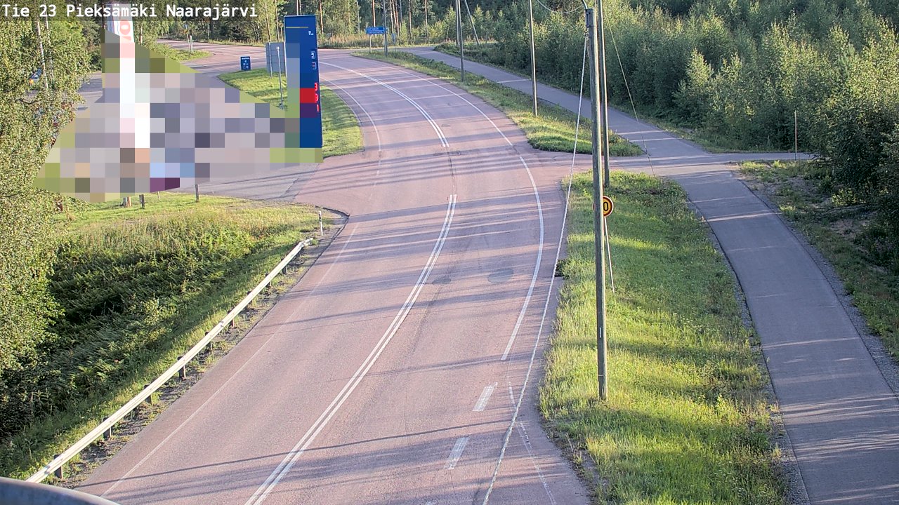Weather Camera Image Väg 23 Pieksämäki, Naarajärvi, Pieksämäki, Etelä-Savo