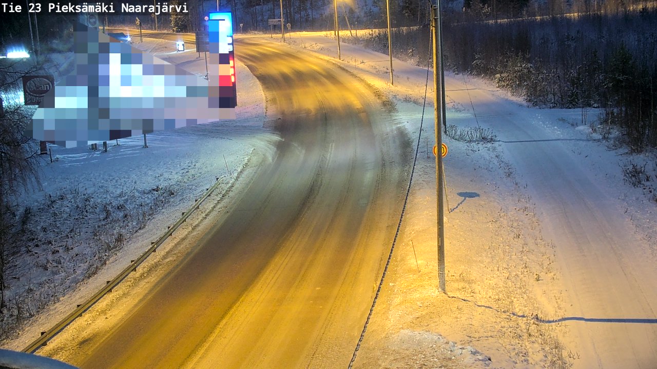 Weather Camera Image Väg 23 Pieksämäki, Naarajärvi, Pieksämäki, Etelä-Savo