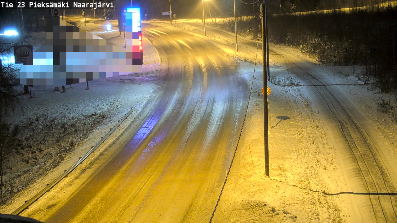 Weather Camera Image Väg 23 Pieksämäki, Naarajärvi, Pieksämäki, Etelä-Savo