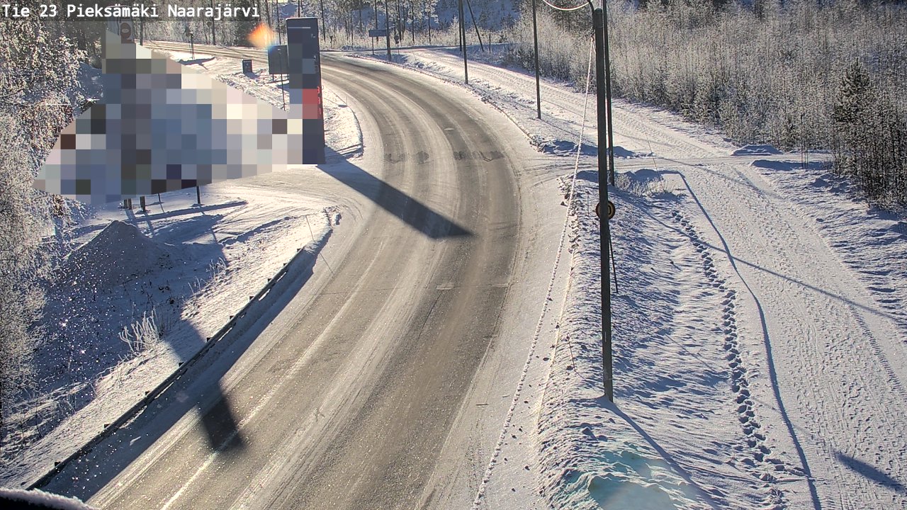 Weather Camera Image Road 23 Pieksämäki, Naarajärvi, Pieksämäki, Etelä-Savo