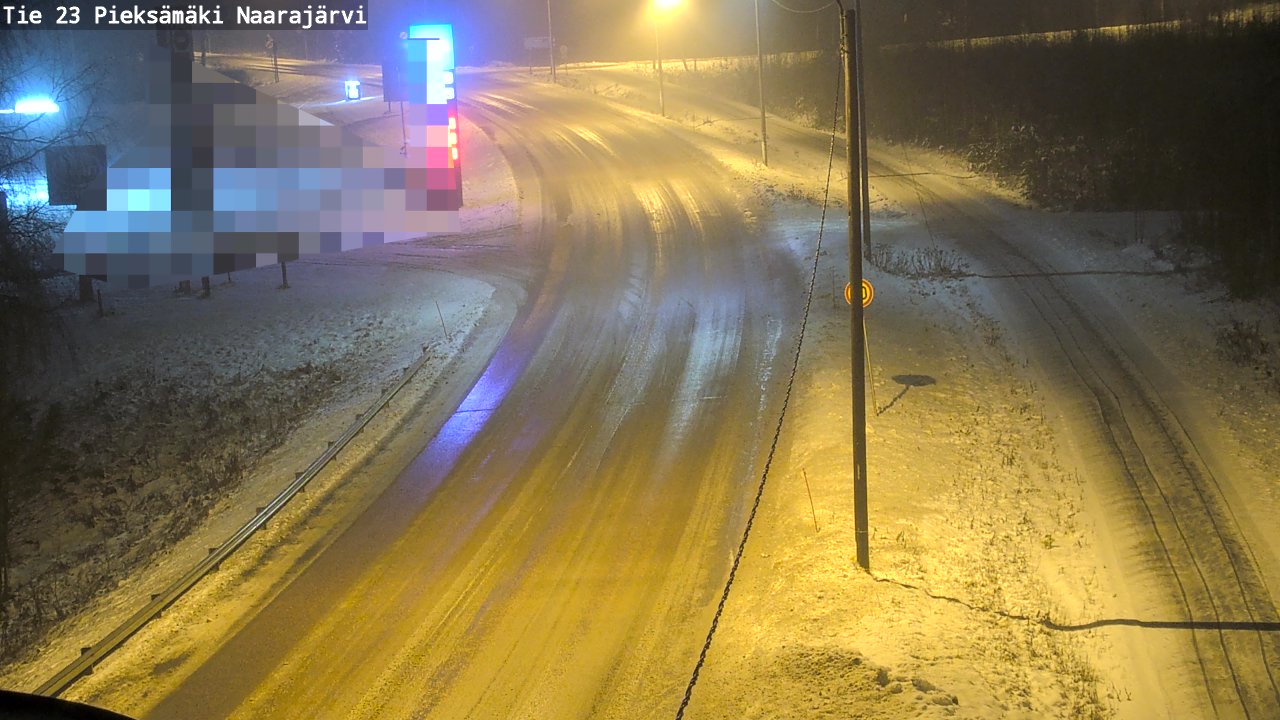 Weather Camera Image Väg 23 Pieksämäki, Naarajärvi, Pieksämäki, Etelä-Savo