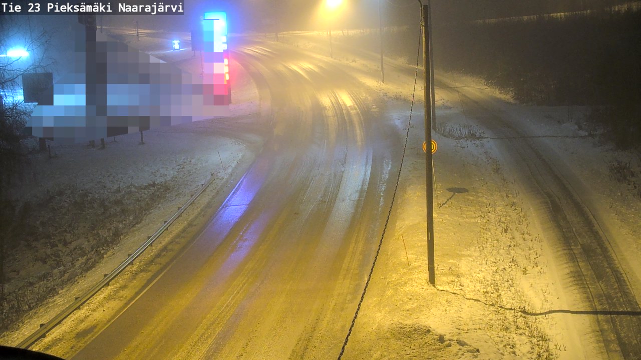 Weather Camera Image Väg 23 Pieksämäki, Naarajärvi, Pieksämäki, Etelä-Savo