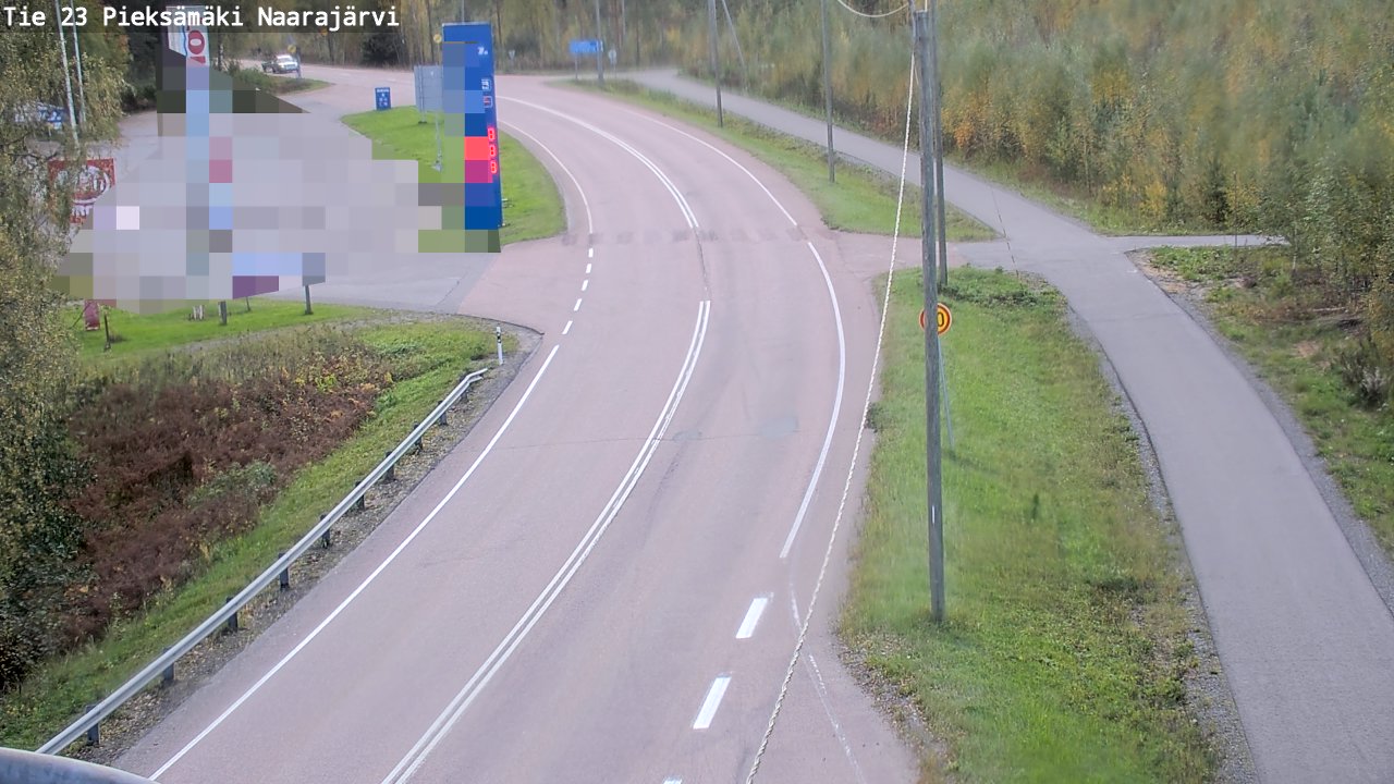 Weather Camera Image Väg 23 Pieksämäki, Naarajärvi, Pieksämäki, Etelä-Savo