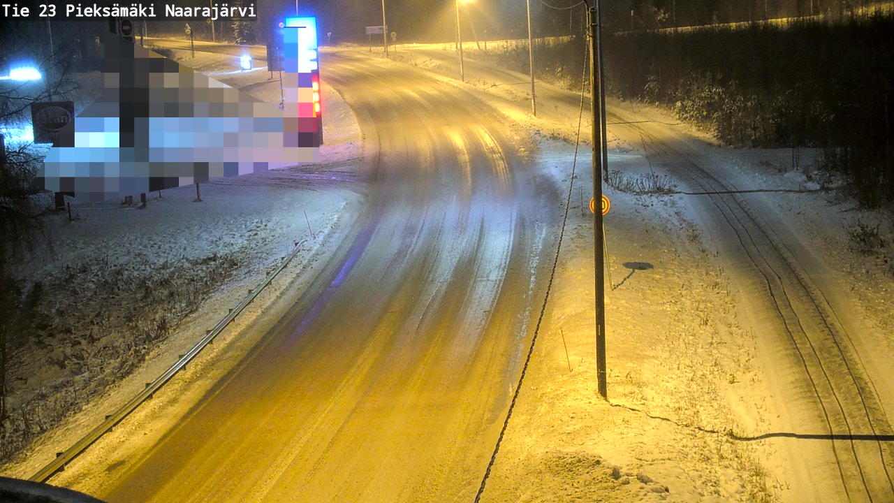 Weather Camera Image Väg 23 Pieksämäki, Naarajärvi, Pieksämäki, Etelä-Savo