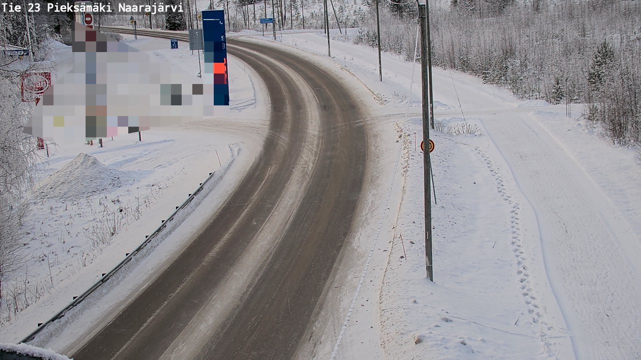 Weather Camera Image Road 23 Pieksämäki, Naarajärvi, Pieksämäki, Etelä-Savo