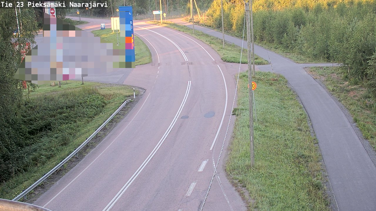 Weather Camera Image Väg 23 Pieksämäki, Naarajärvi, Pieksämäki, Etelä-Savo