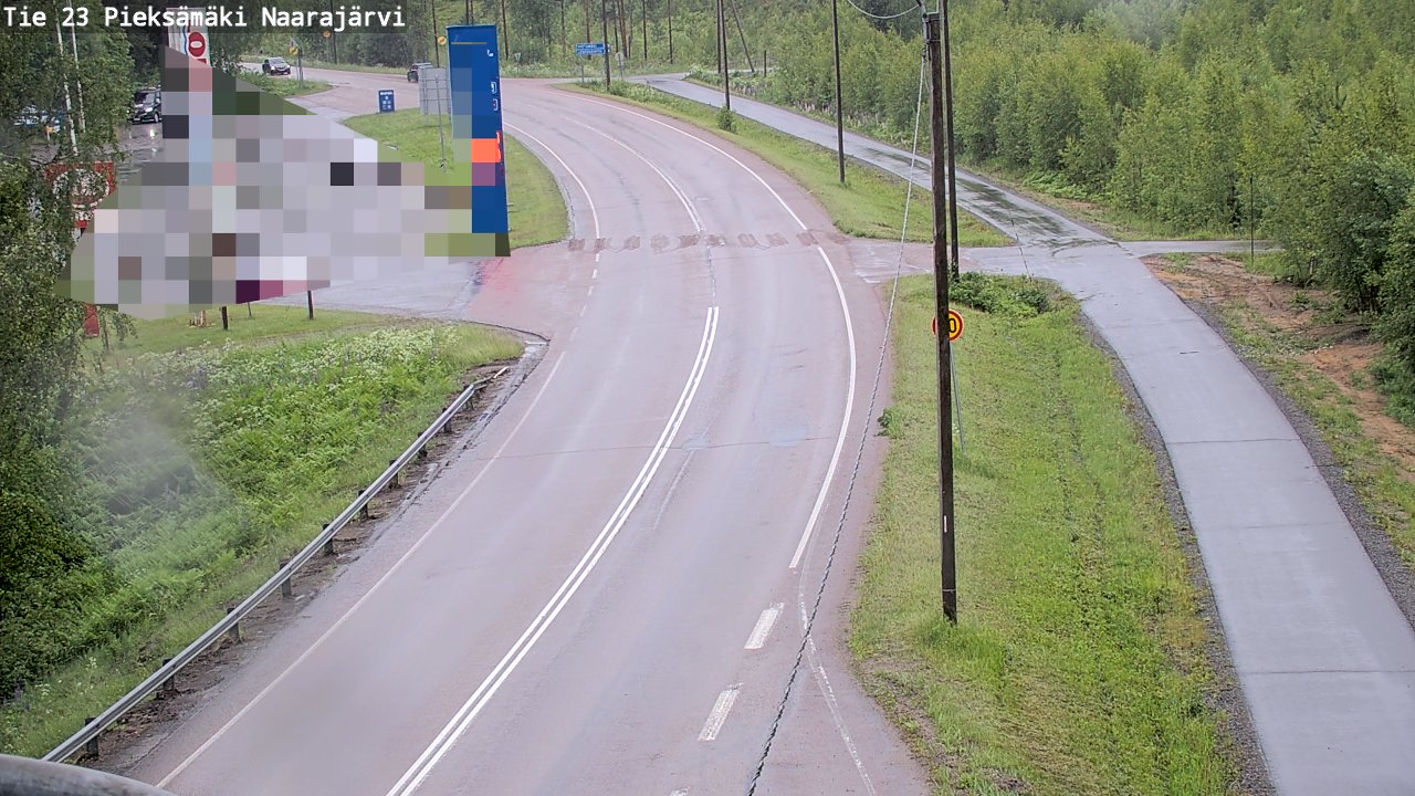 Weather Camera Image Road 23 Pieksämäki, Naarajärvi, Pieksämäki, Etelä-Savo