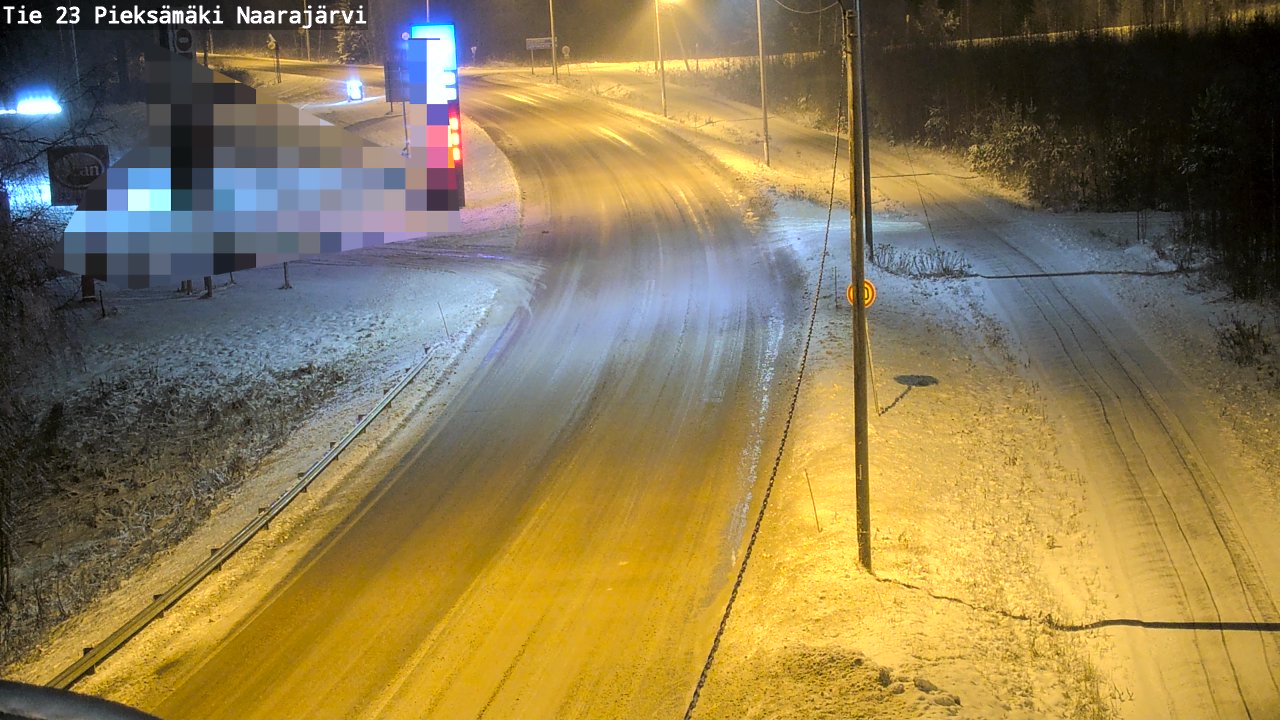 Weather Camera Image Väg 23 Pieksämäki, Naarajärvi, Pieksämäki, Etelä-Savo