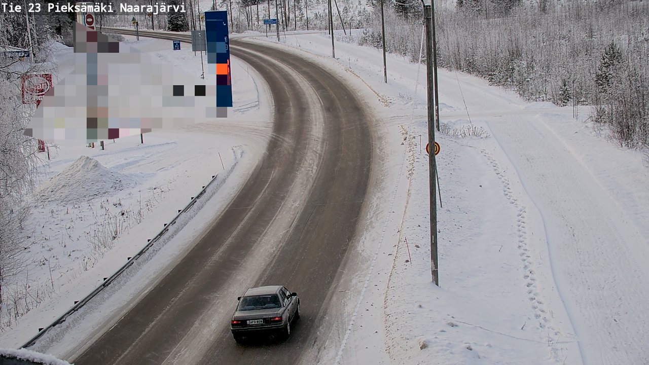 Weather Camera Image Road 23 Pieksämäki, Naarajärvi, Pieksämäki, Etelä-Savo
