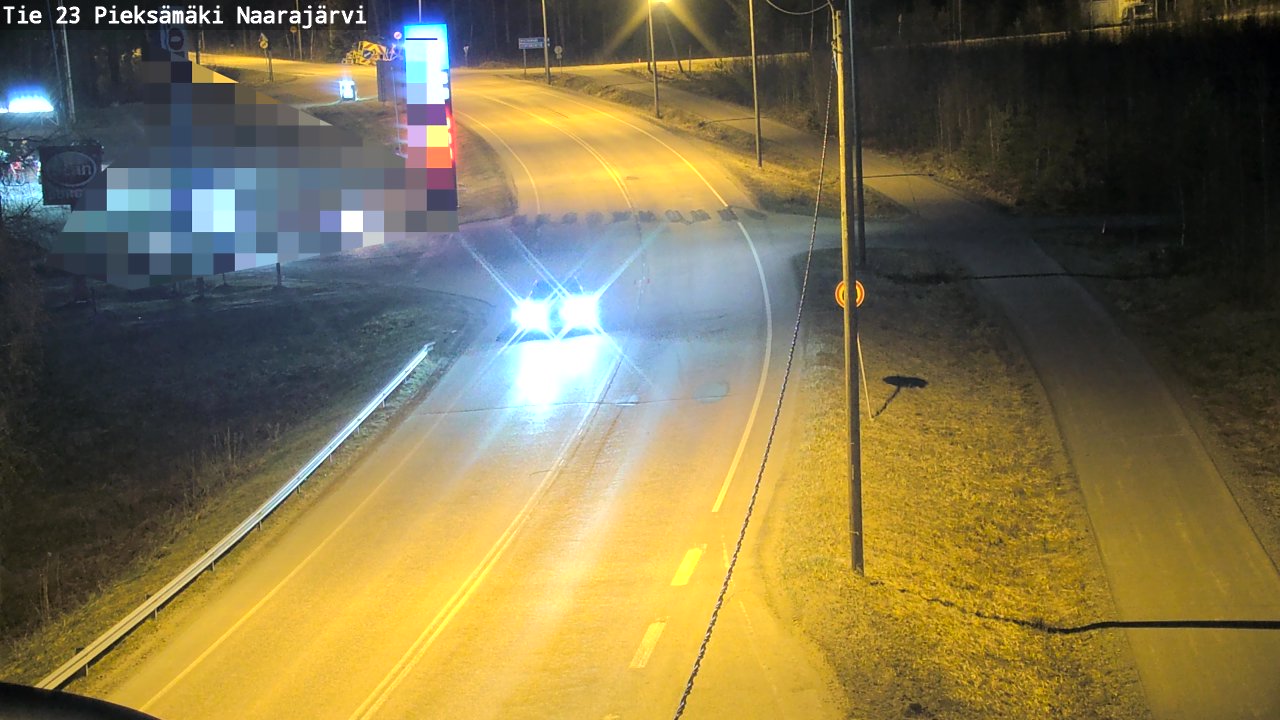 Weather Camera Image Väg 23 Pieksämäki, Naarajärvi, Pieksämäki, Etelä-Savo