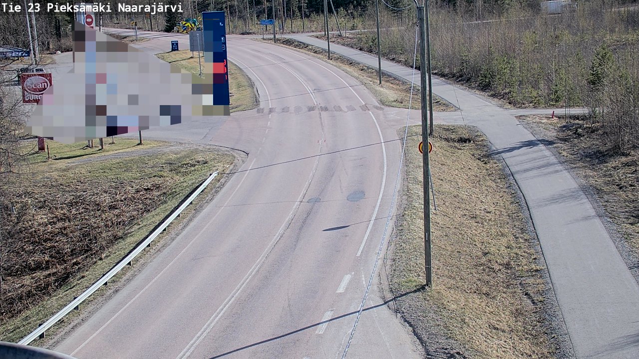 Weather Camera Image Väg 23 Pieksämäki, Naarajärvi, Pieksämäki, Etelä-Savo
