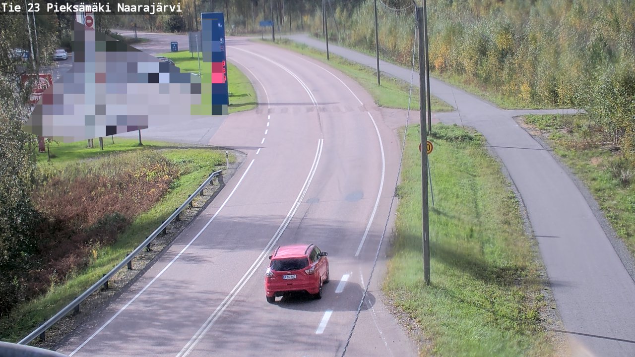 Weather Camera Image Väg 23 Pieksämäki, Naarajärvi, Pieksämäki, Etelä-Savo