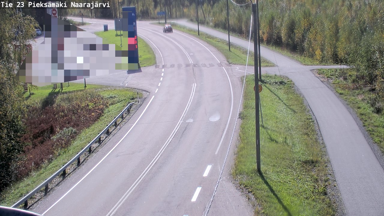 Weather Camera Image Väg 23 Pieksämäki, Naarajärvi, Pieksämäki, Etelä-Savo